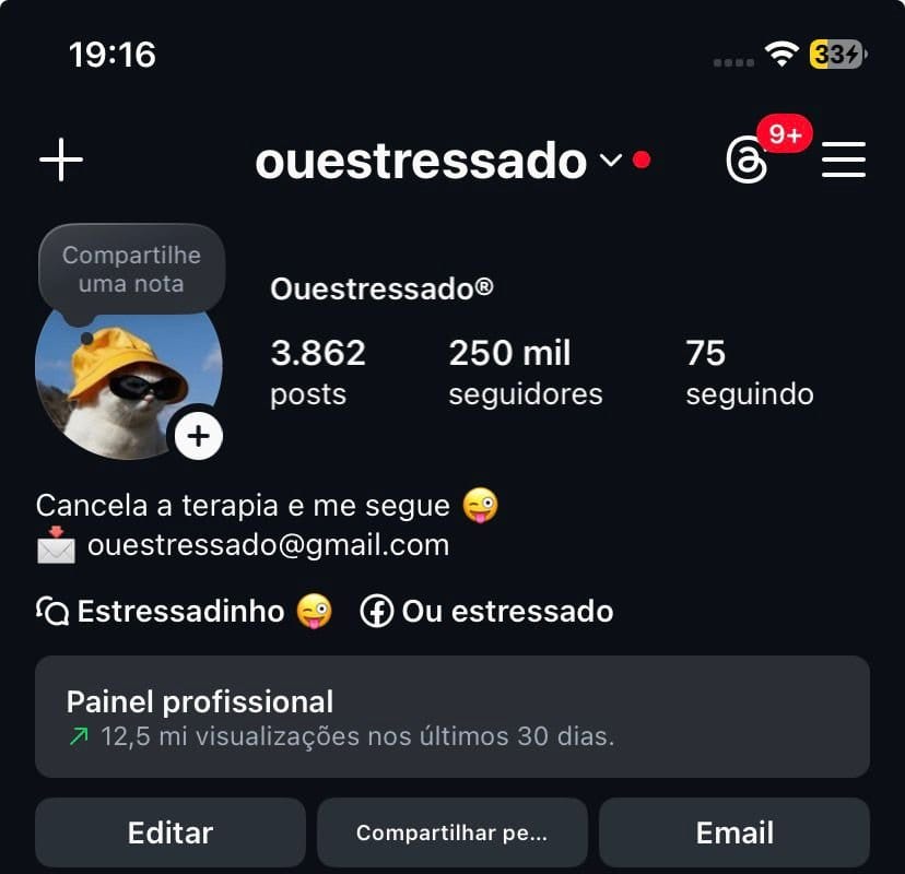 Instagram de Memes a Venda