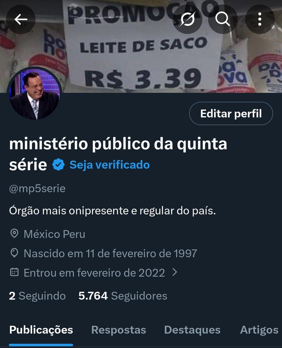 Conta no Twitter/X a Venda