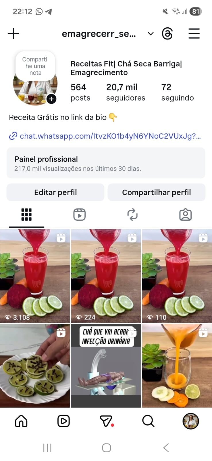 Perfil de Receitas 2 Perfil de Receitas