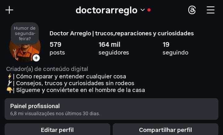 Perfil de Manutenções/Concertos 1 Perfil de Manutenções/Concertos