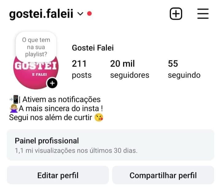 Instagram de Fofocas a Venda