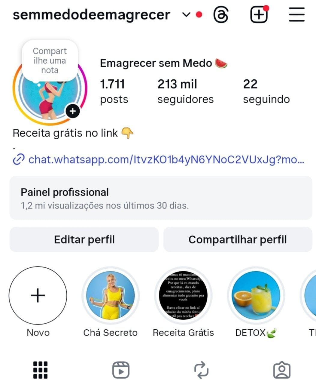 Instagram de Emagrecimento a Vanda 2 Instagram de Emagrecimento a Vanda