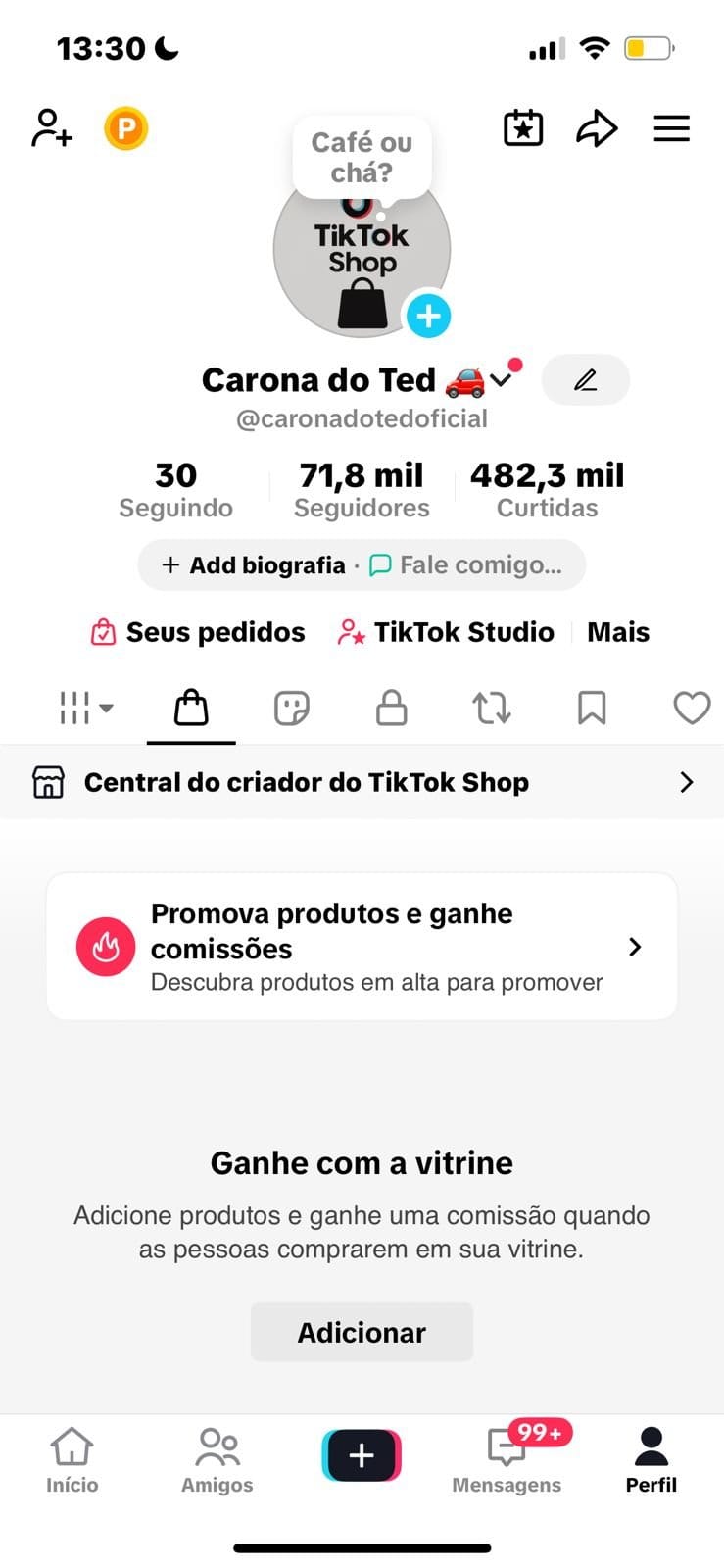 Conta do Tiktok a Venda