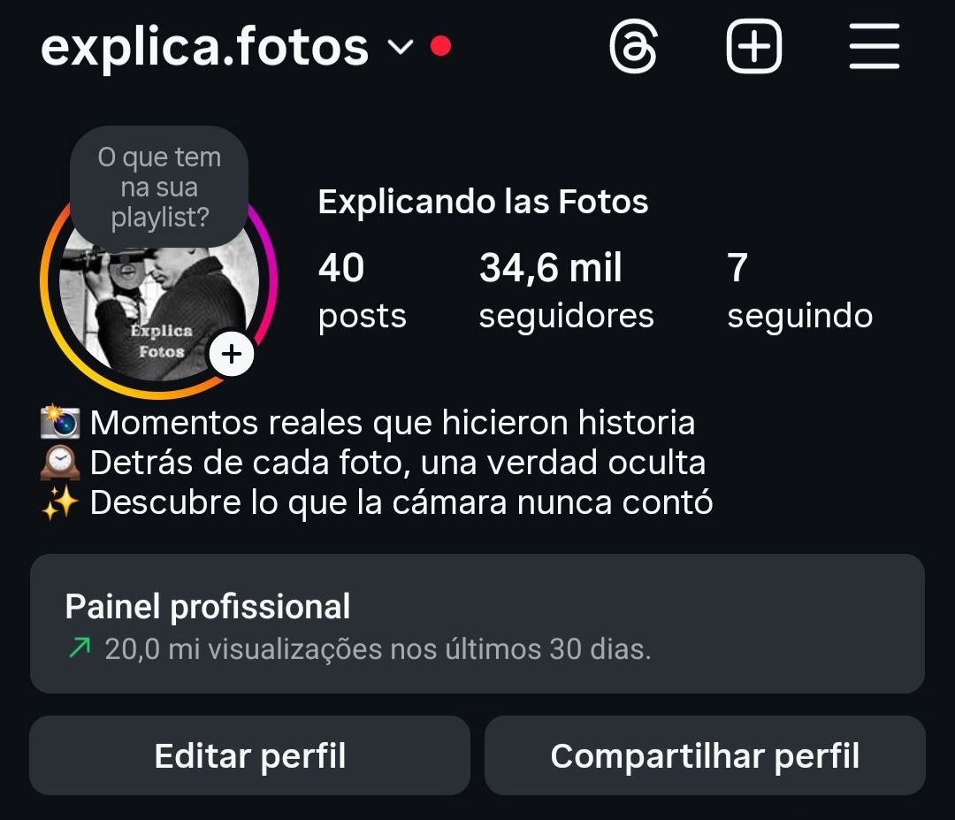 Insta de Curiosidades de Fotografias