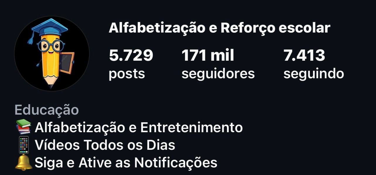 Instagram de Nicho Educacional a Venda