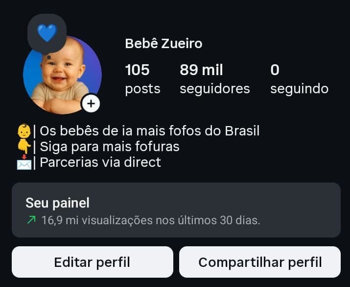 Insta de Conteúdo Feito por IA