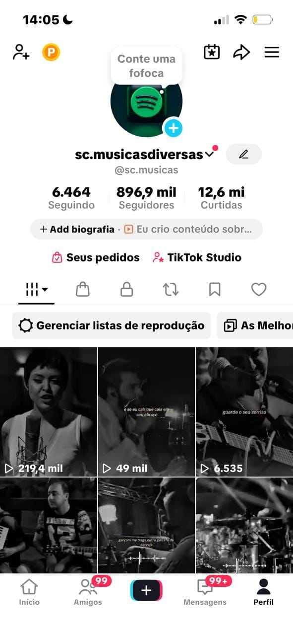 Tiktok de 900k a Venda 2 Tiktok de 900k a Venda
