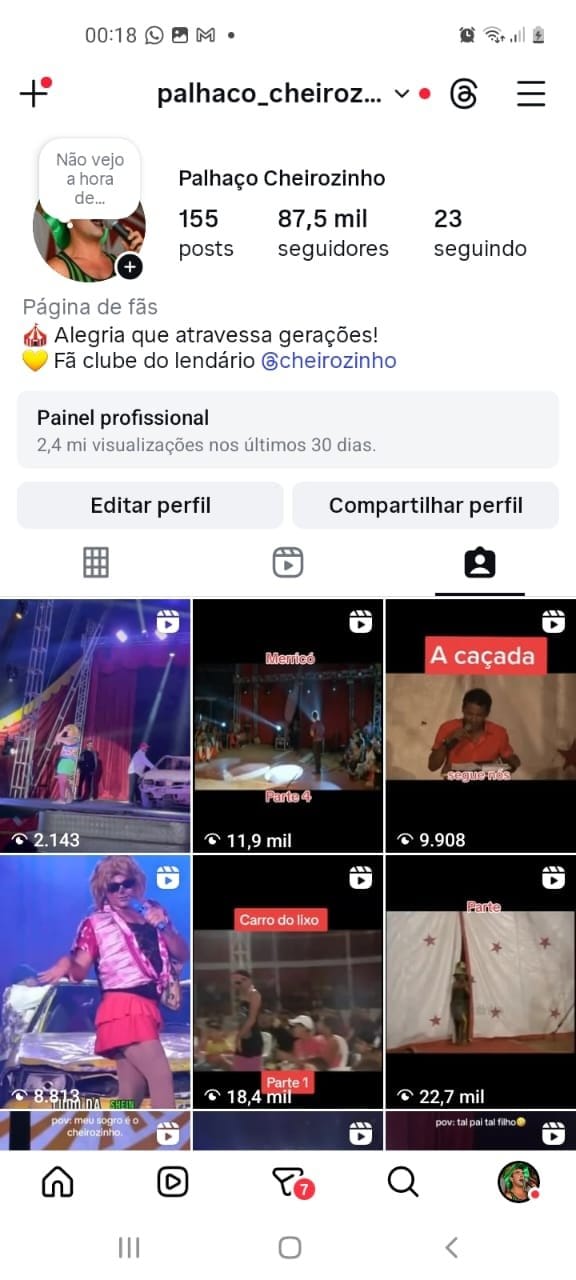 Perfil de Humor/Cortes a Venda