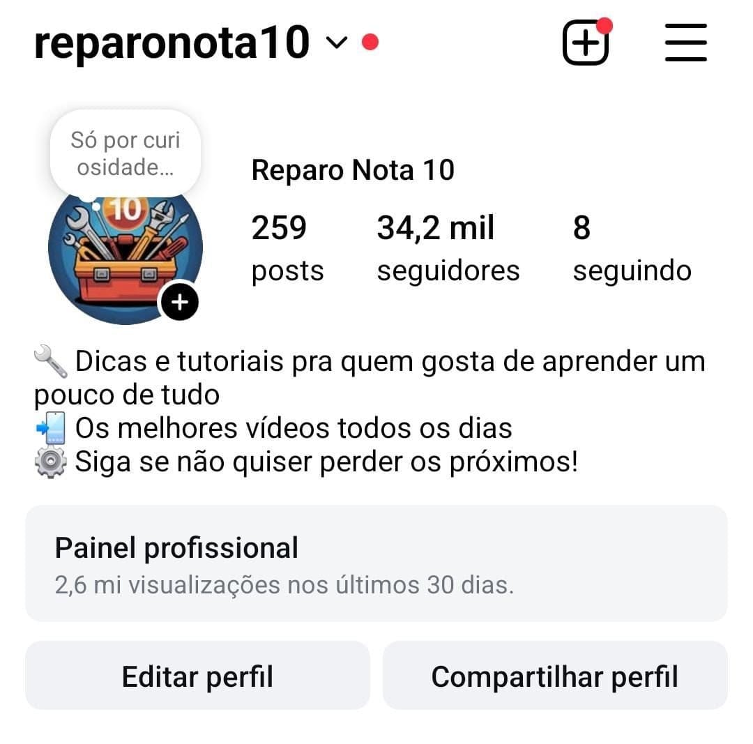 Instagram de Conserto a Venda