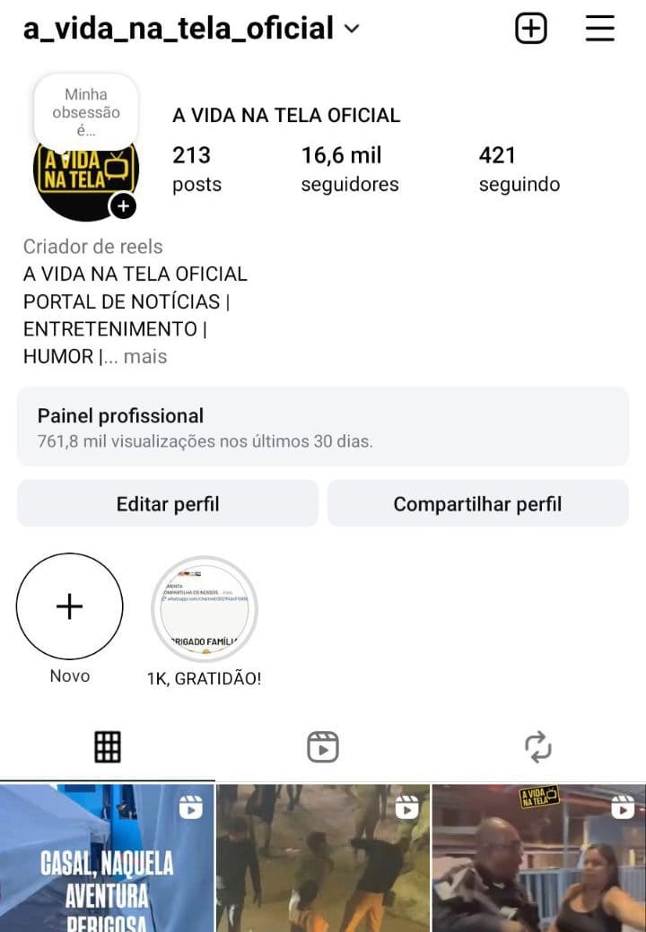 Perfil de Entretenimento a Venda 2 Perfil de Entretenimento a Venda