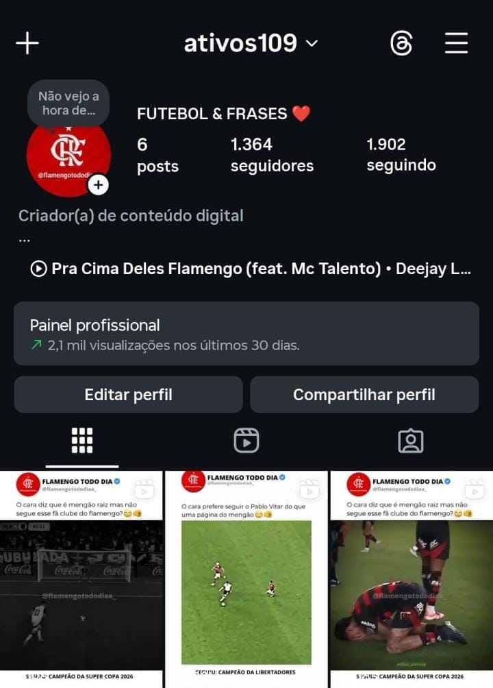 Perfil de Futebol a Venda 1 Perfil de Futebol a Venda