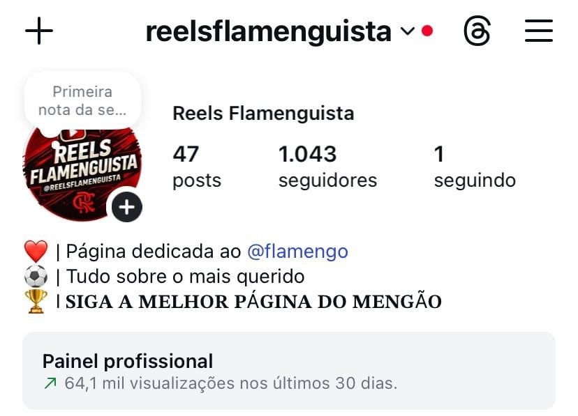 Insta do Flamengo a venda 2 Insta do Flamengo a venda