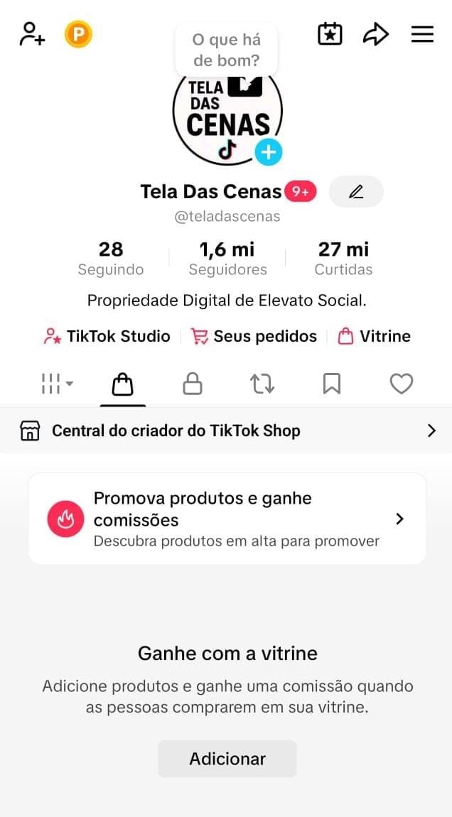 Tiktok Monetizado com Shop Ativo 1,6M de Seguidores 1 Tiktok Monetizado com Shop Ativo 1,6M de Seguidores