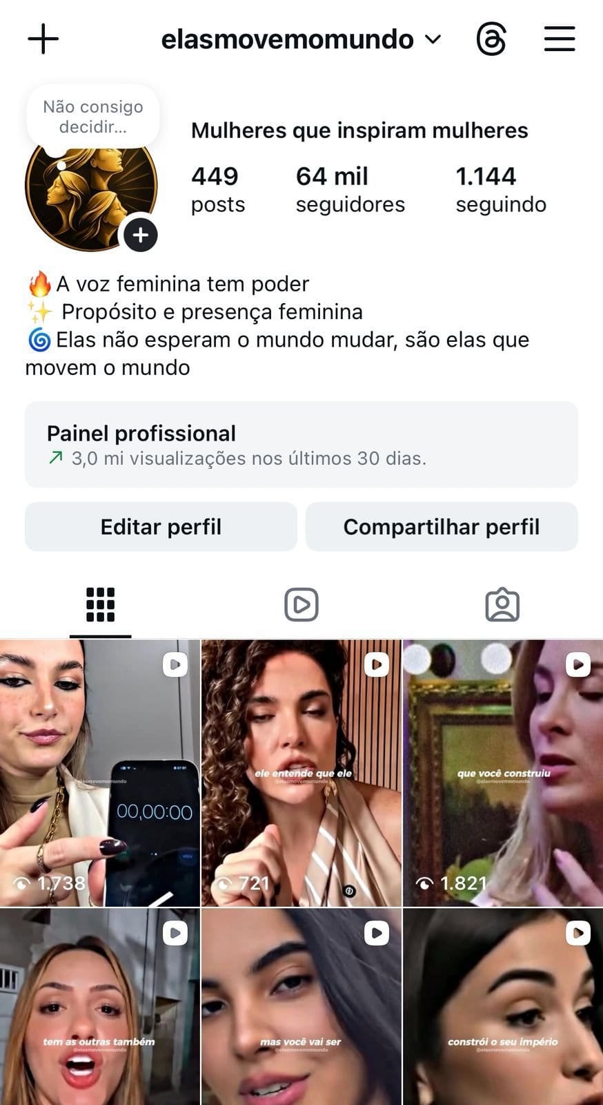 Instagram de Motivação Feminina/Renda Extra 1 Instagram de Motivação Feminina/Renda Extra