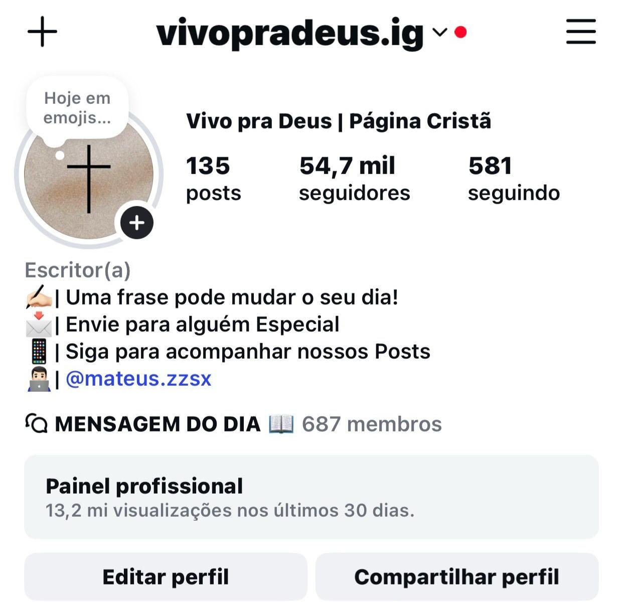 perfil Cristão a Venda
