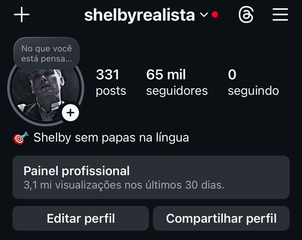 Insta de Motivação do Shelby