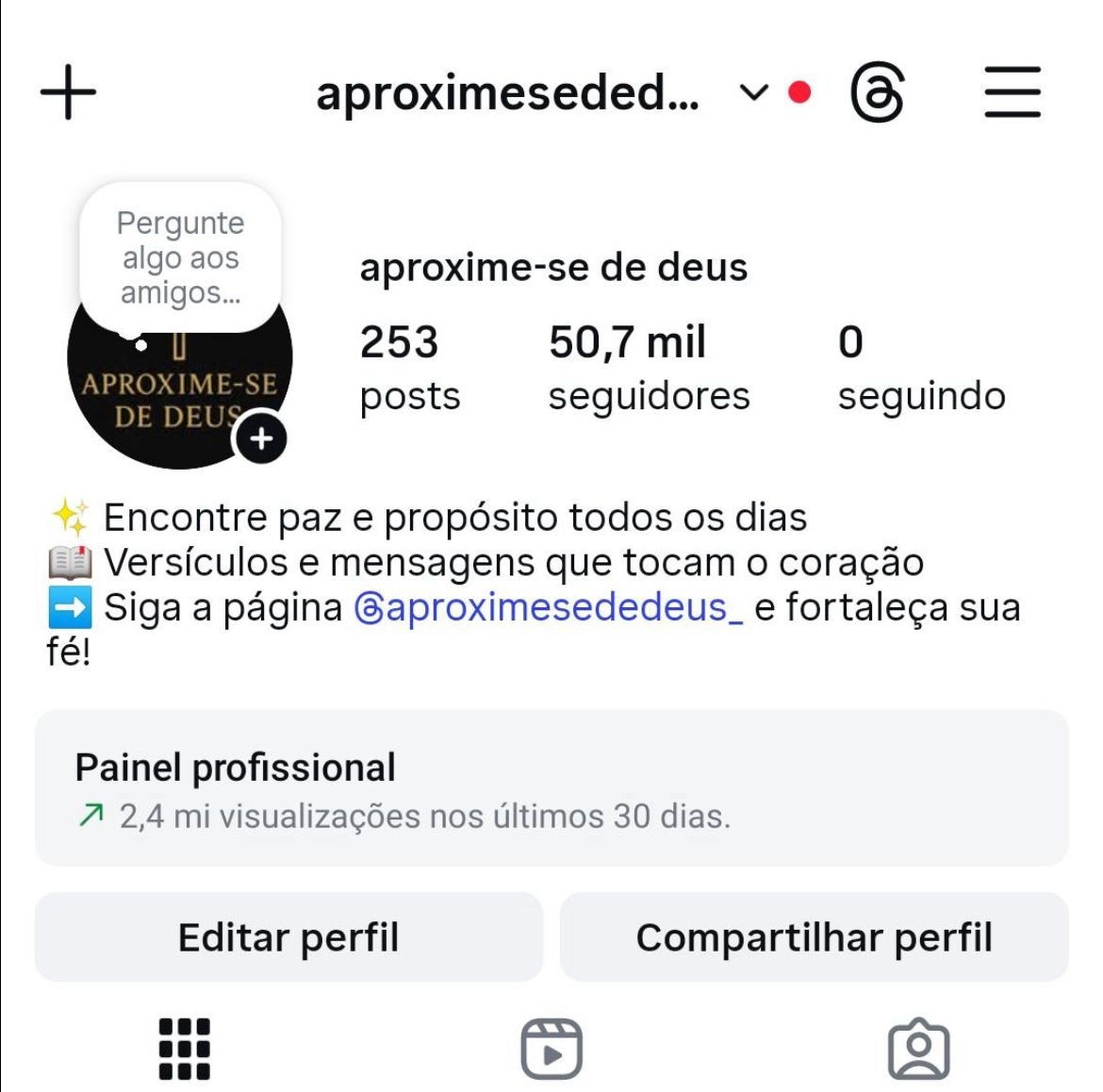 Perfil Cristão a Venda