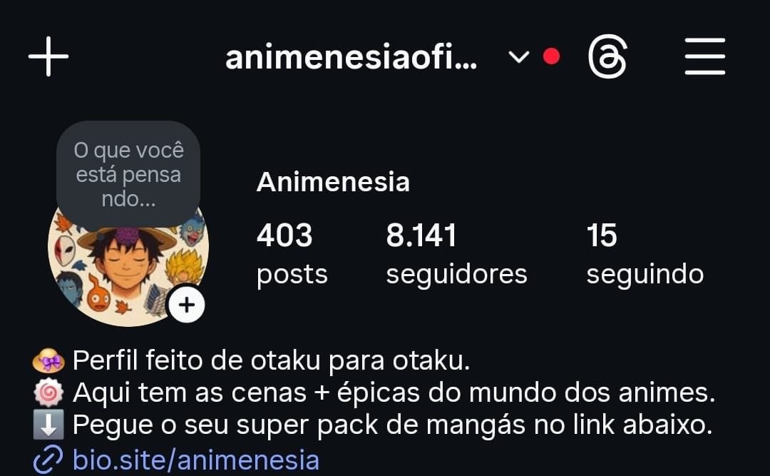 Instagram de Animes a Venda