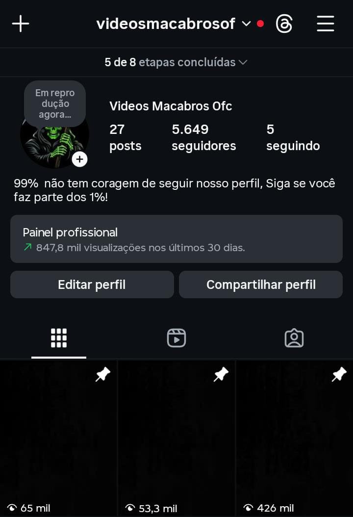 Insta de Terror a Venda