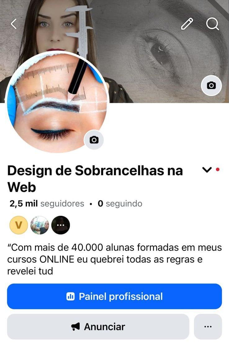 Página do Facebook de Beleza e Estética Femina