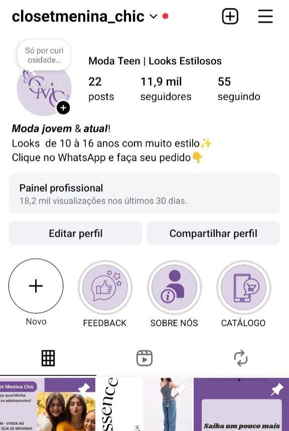 Perfil de Moda a venda
