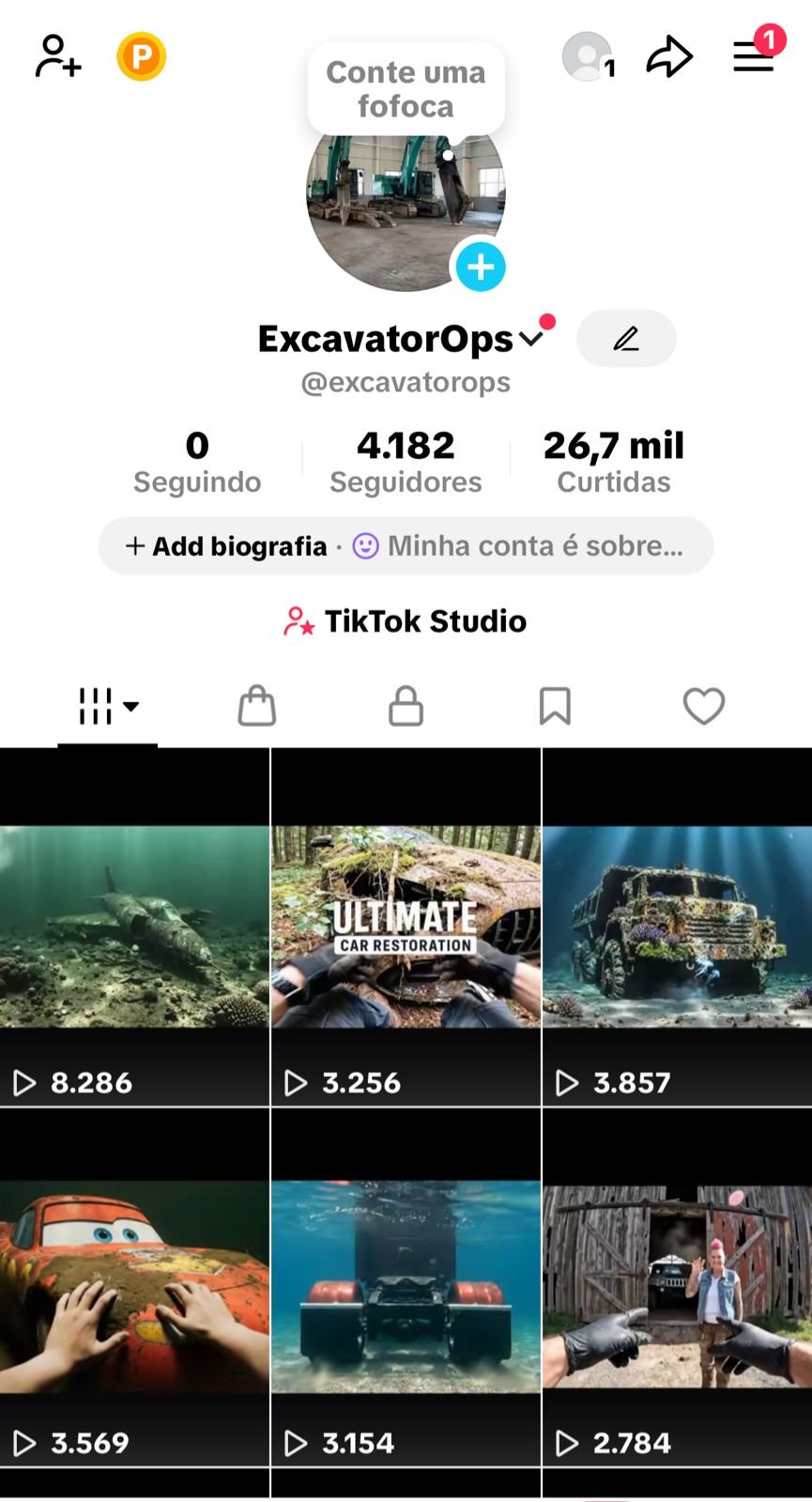 Conta do Tiktok a Venda 1 Conta do Tiktok a Venda