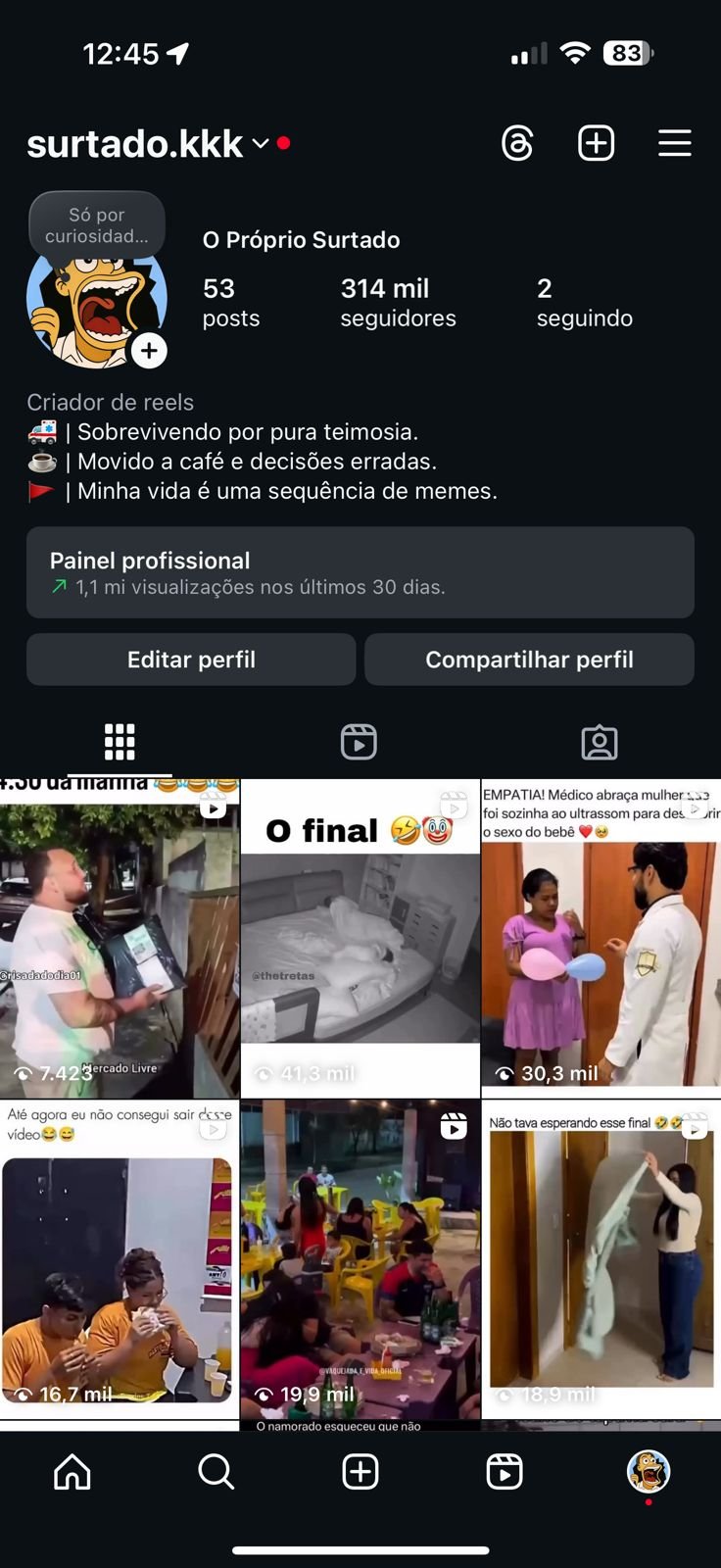 Perfil de Fofocas e Curiosidades