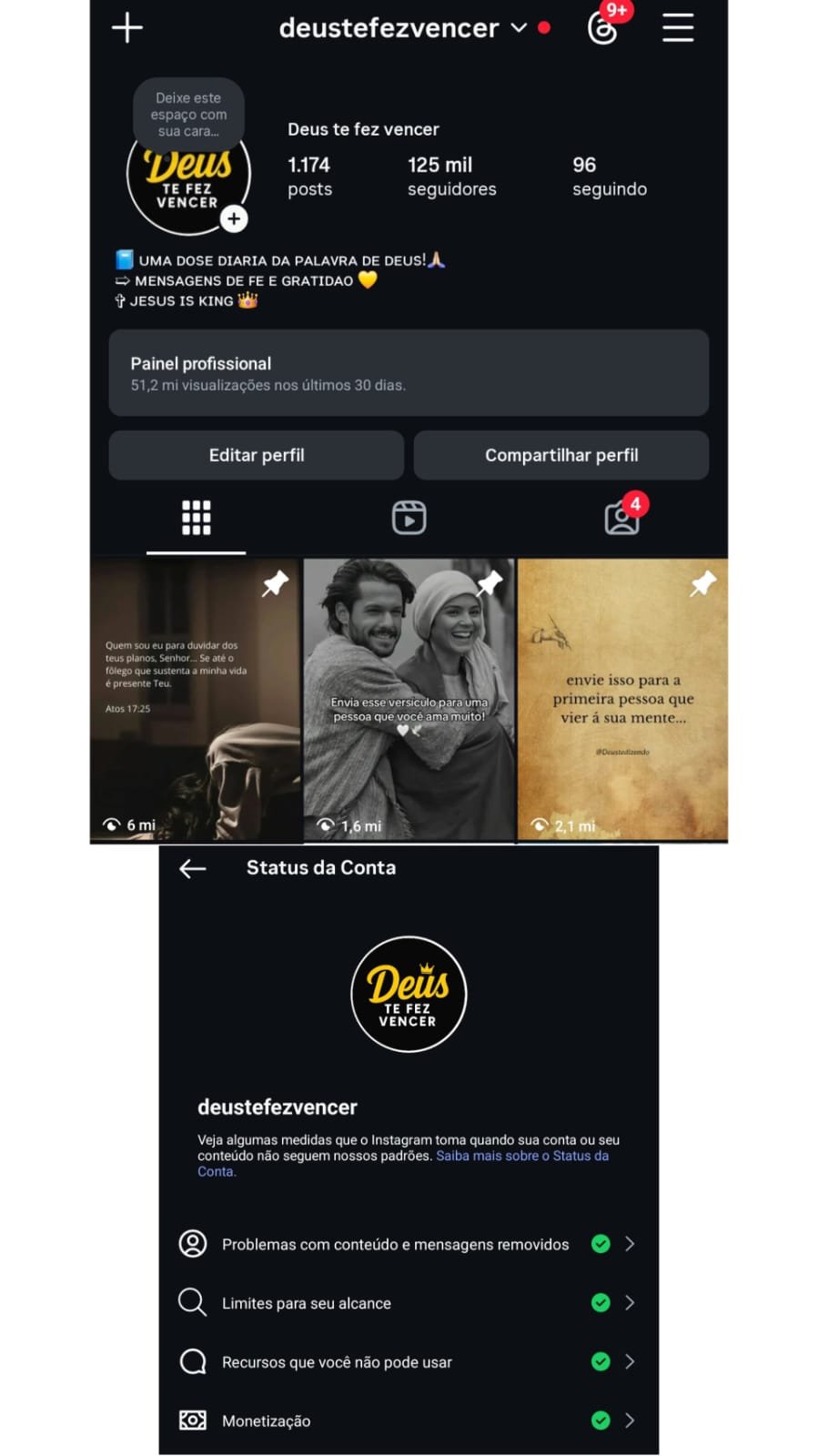 Instagram Cristão a Venda