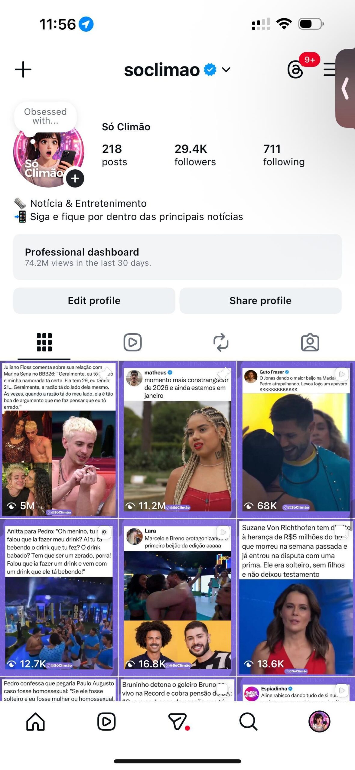 Insta de Fofocas para Vender