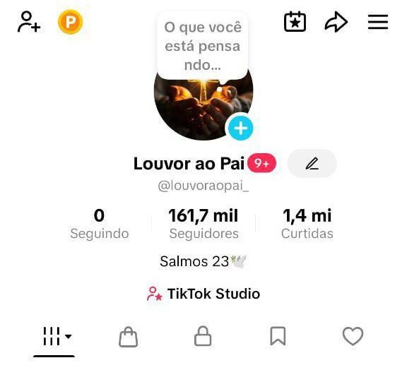 Conta do Tiktok Nicho Cristão