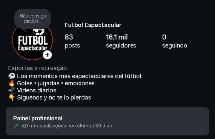 Perfil De Futebol a Venda
