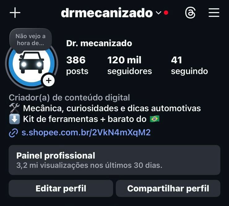 Conta do Instagram de Consertos/Curiosidades