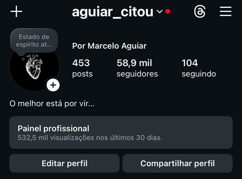 Conta do Instagram de Citações