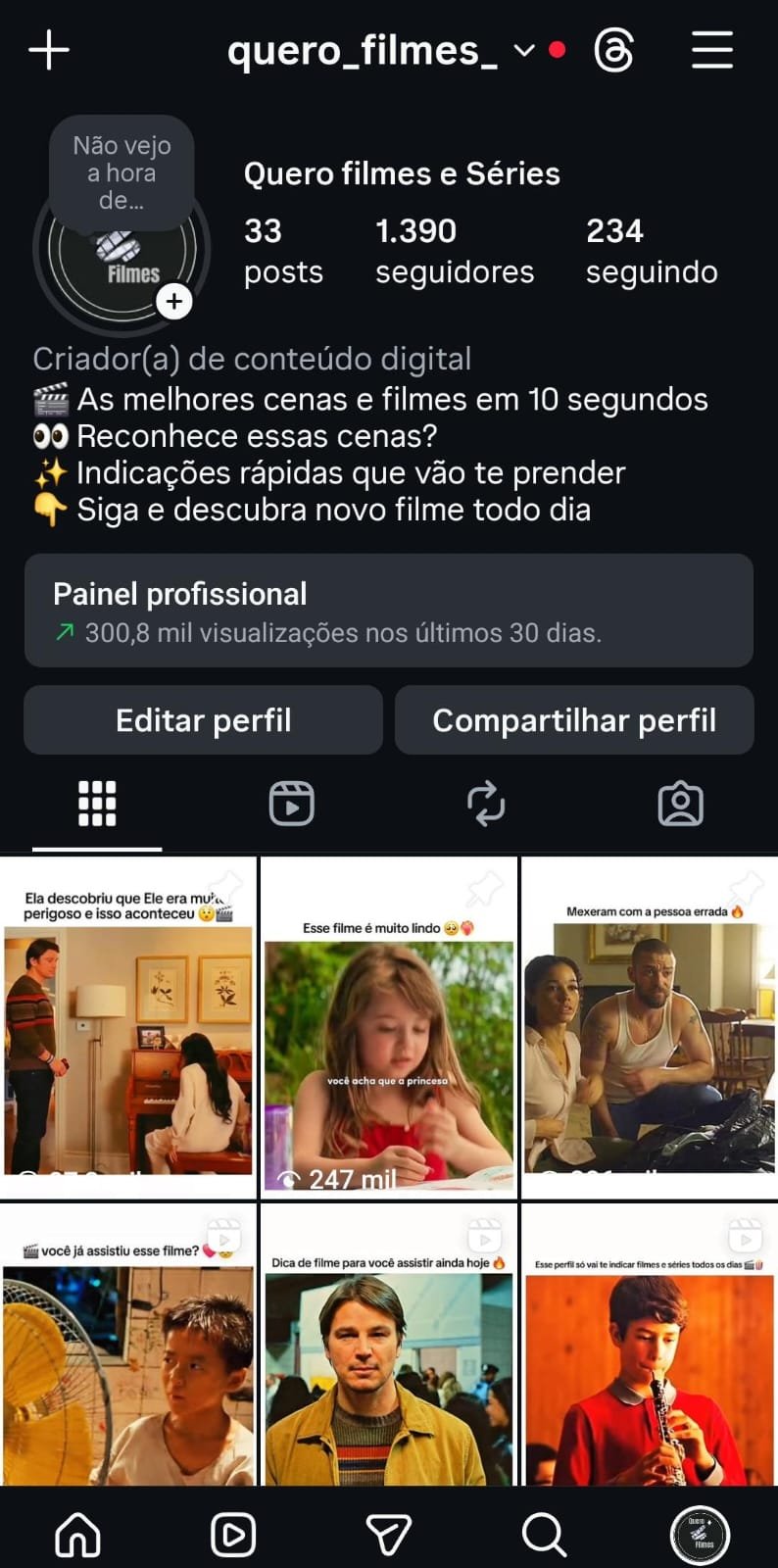 Instagram de Séries e Filmes 1 Instagram de Séries e Filmes