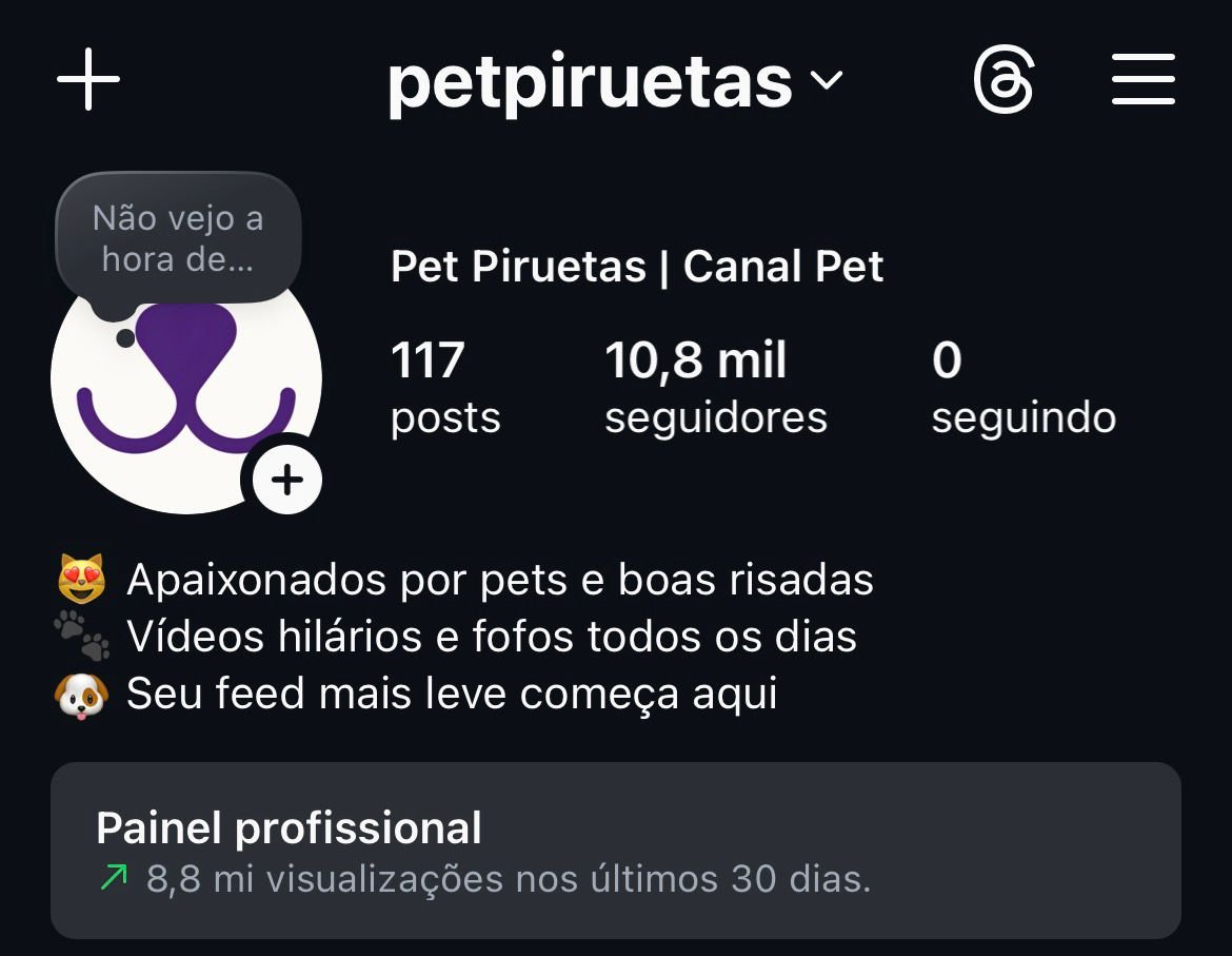 Perfil Super Engajado de Pets