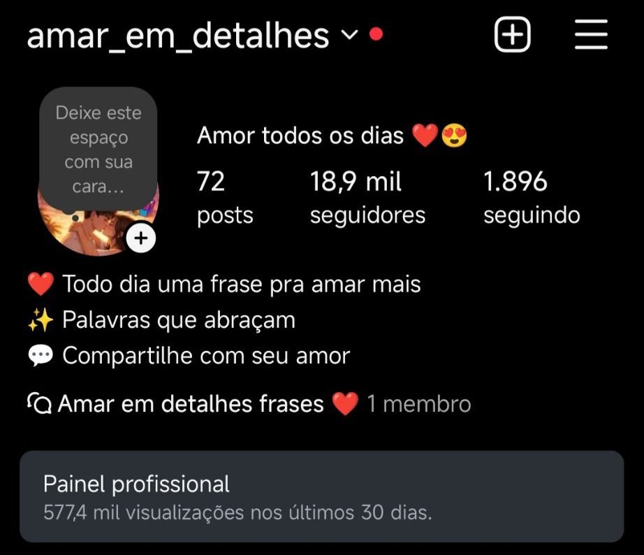 Conta de Frases a Venda