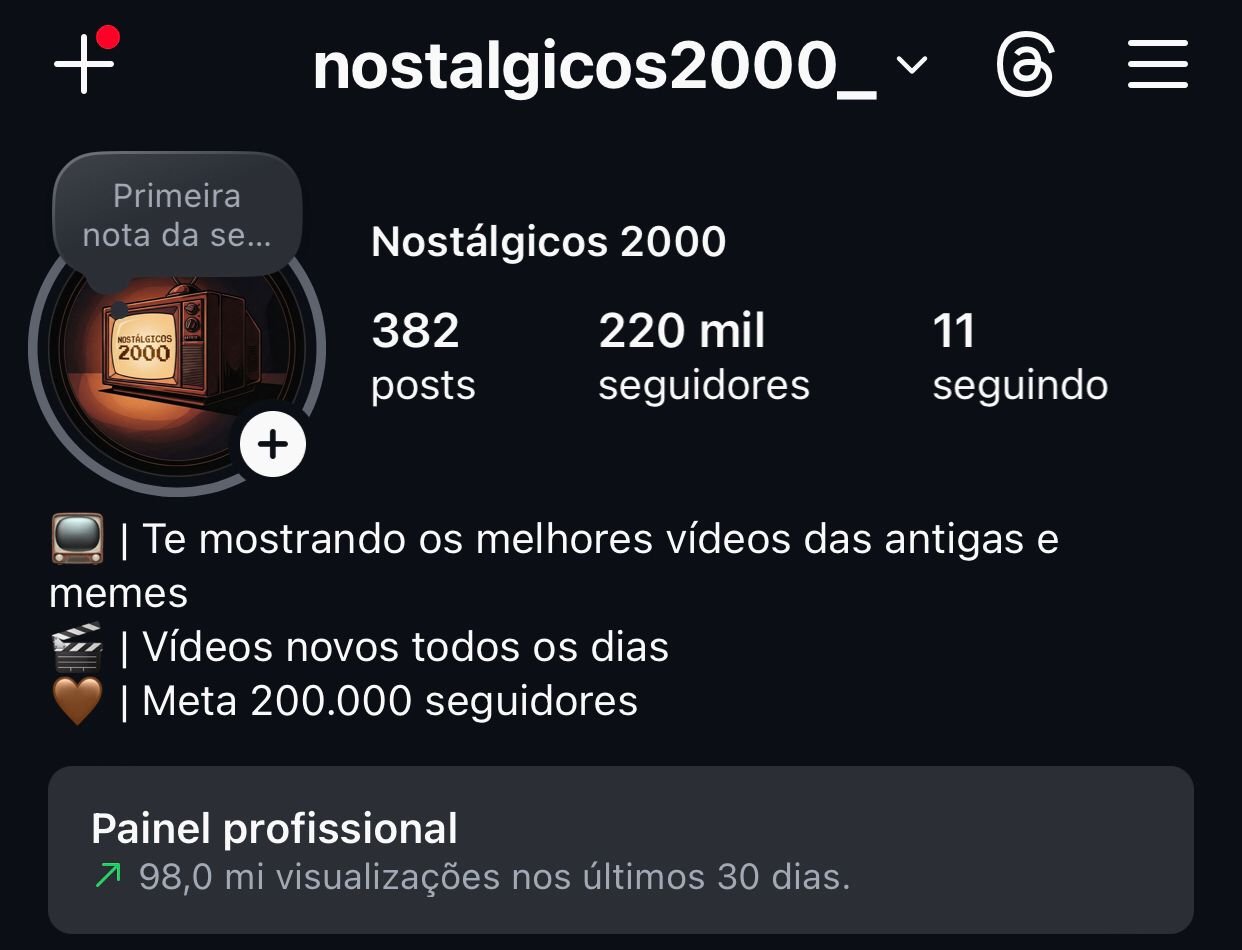 Insta de Cortes dos Anos 2000