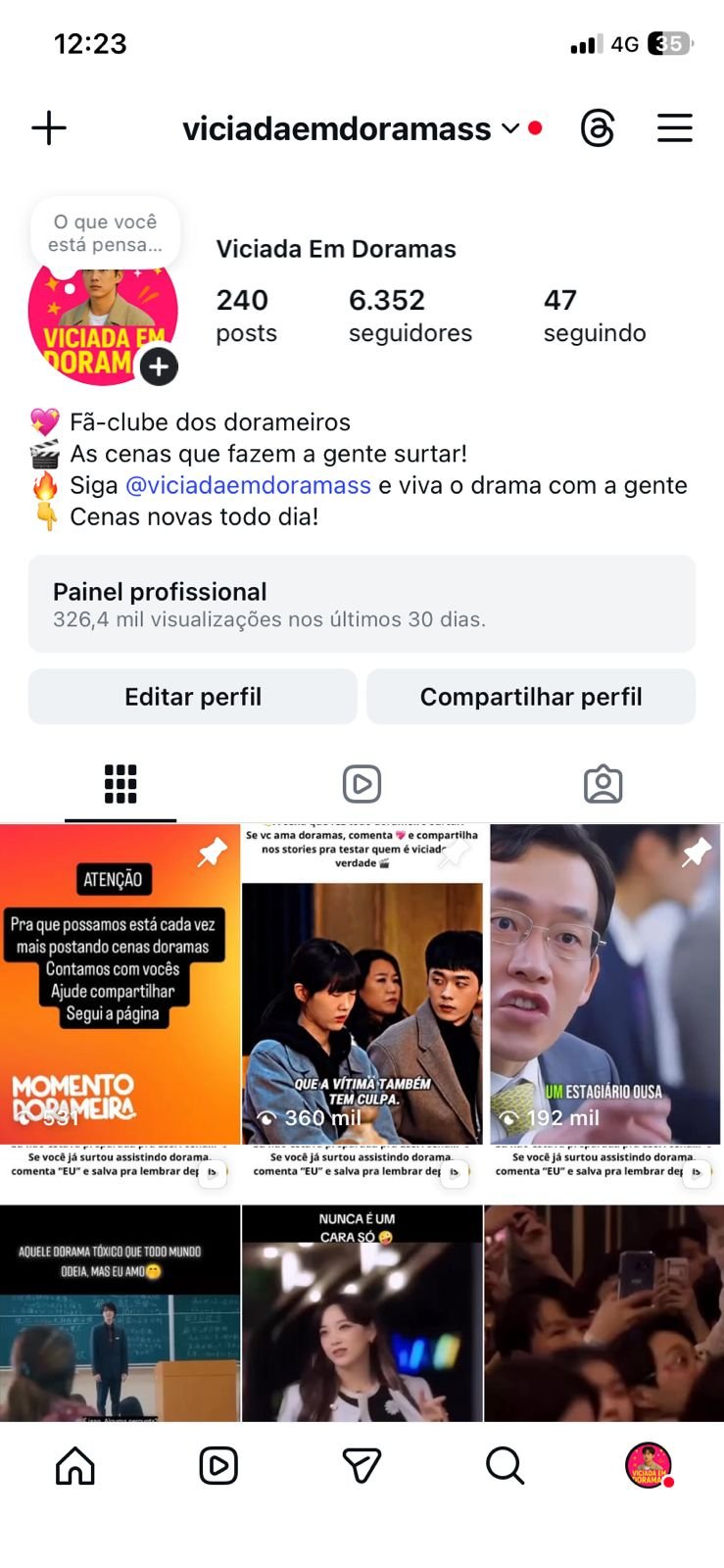Instagram de Dorama a Venda