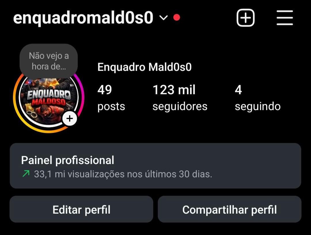 Instagram de cortes de Enquadros Maldosos