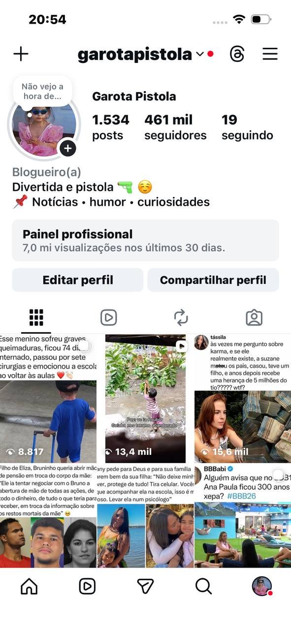 Instagram de Fofocas/Memes