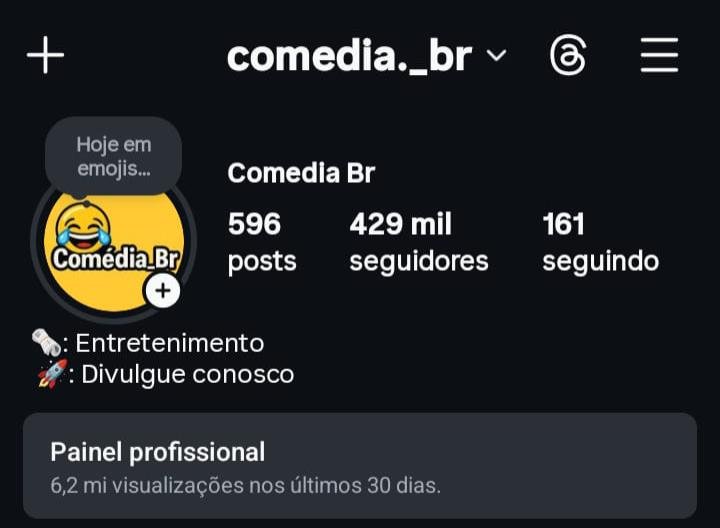 Instagram de memes com 429k a Venda