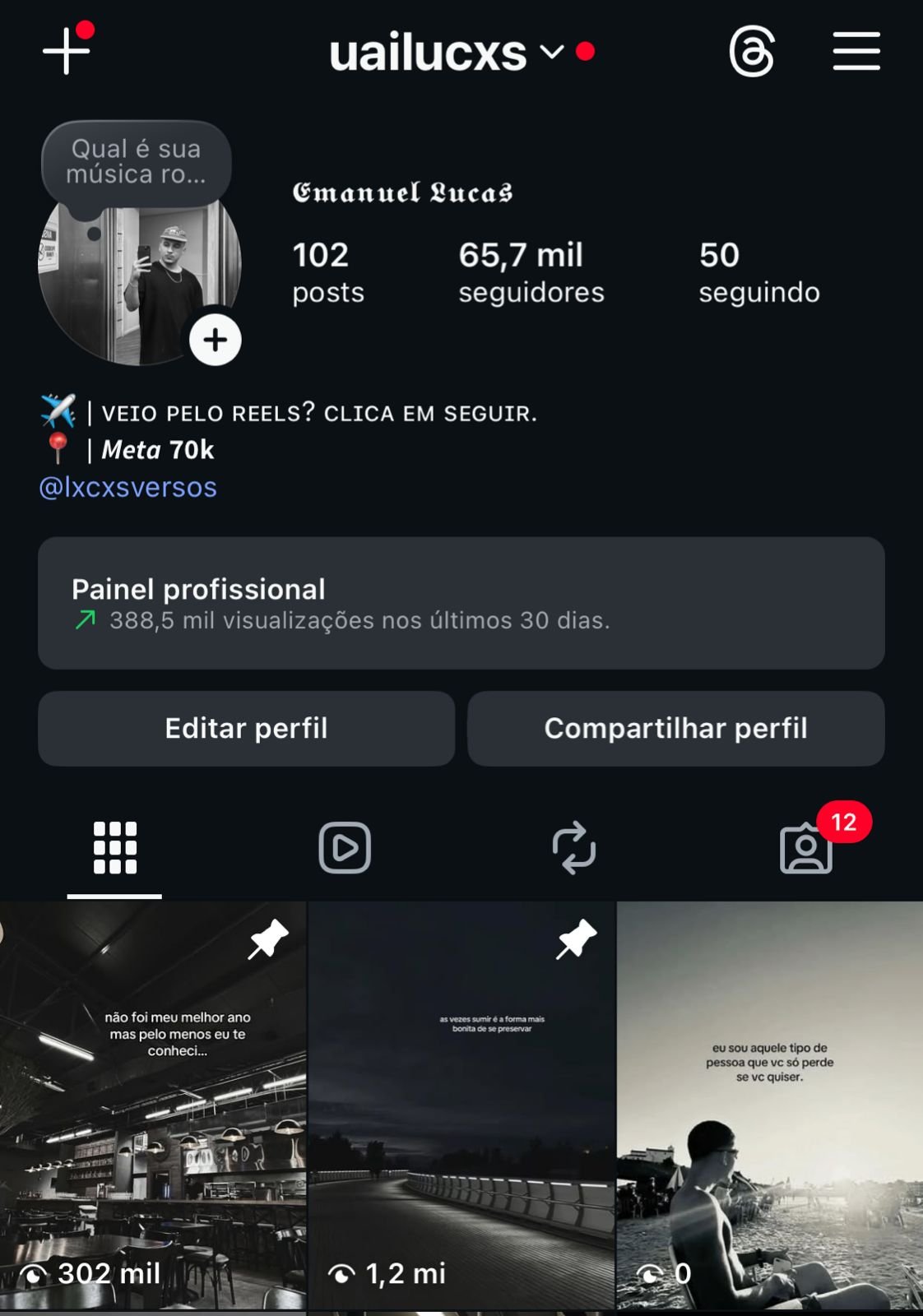 Instagram de Frases/Lifestyle