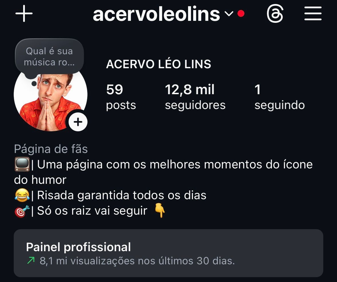 Conta de Cortes do Léo Lins
