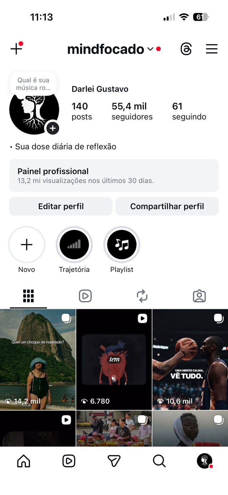 Instagram de Motivação Super Engajado