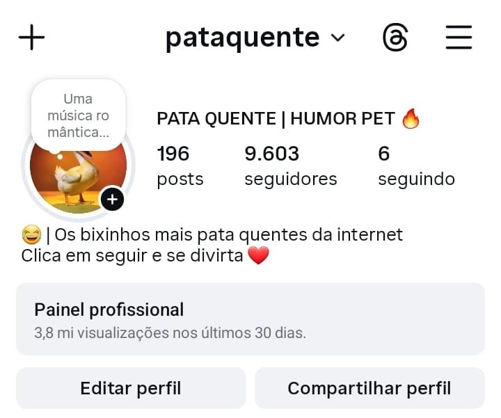 Perfil de 10k de Pets a Venda