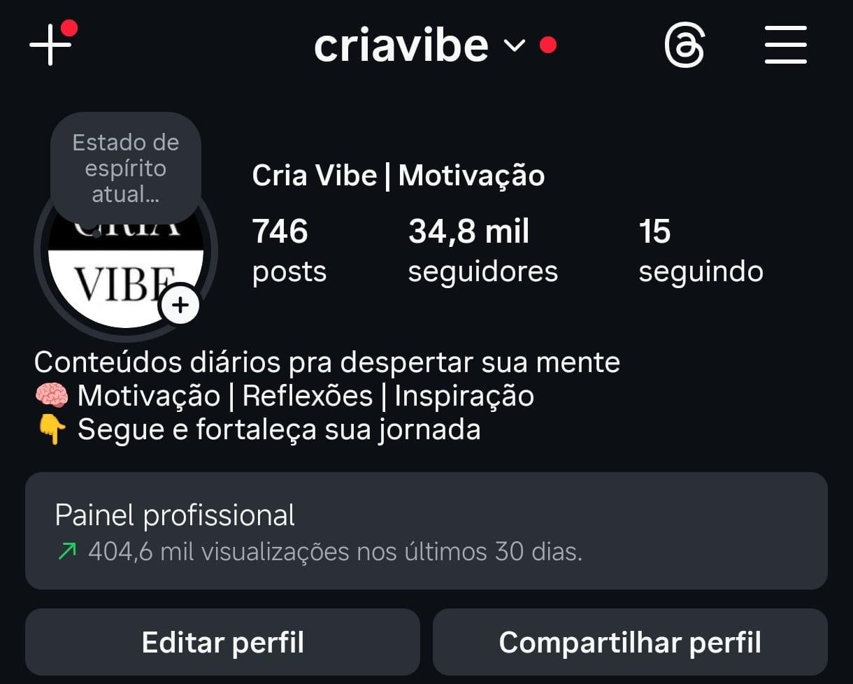 Instagram de Motivação