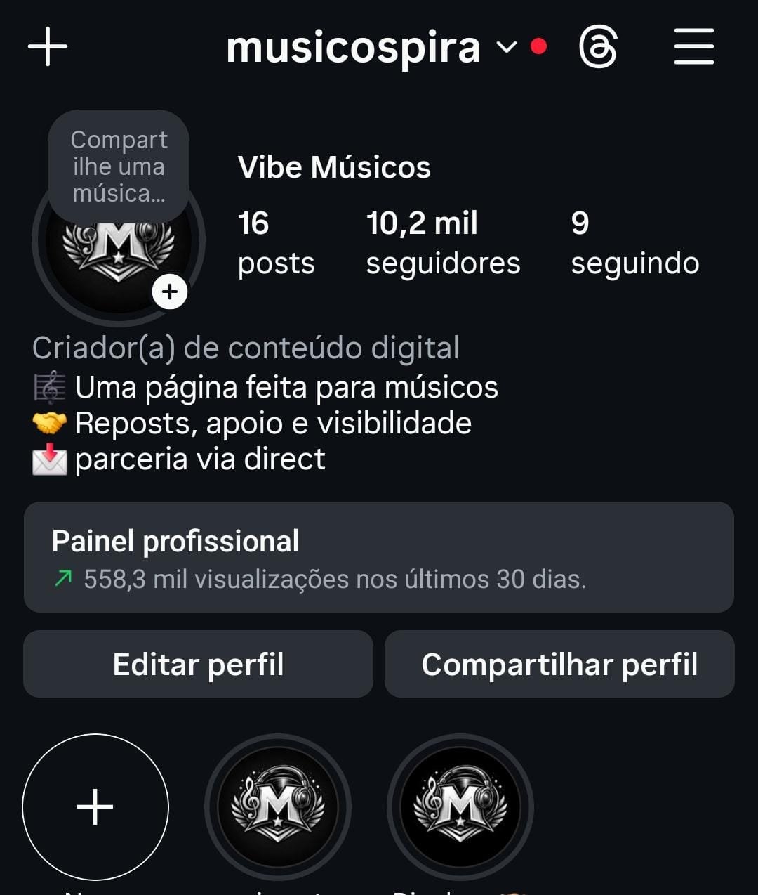 Instagram de Música a Venda 1 Instagram de Música a Venda