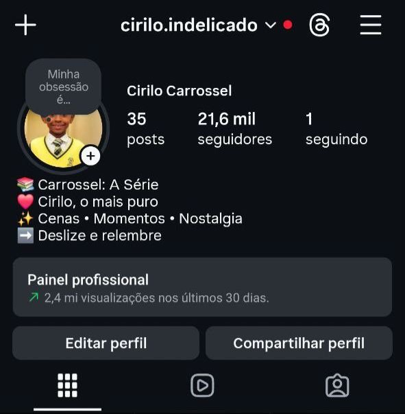 Instagram de FC do Carrossel