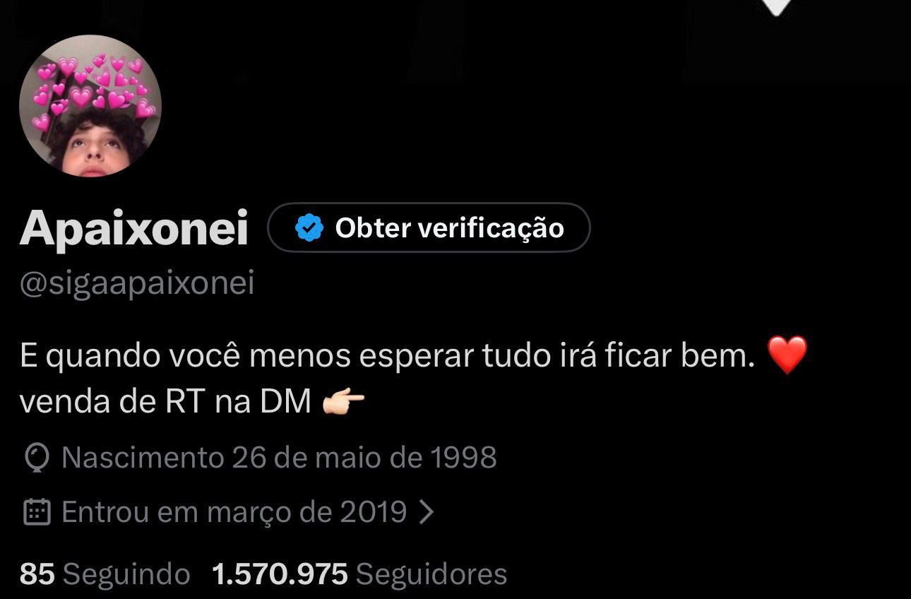 Twitter/X de 1,5M De Seguidores a Venda