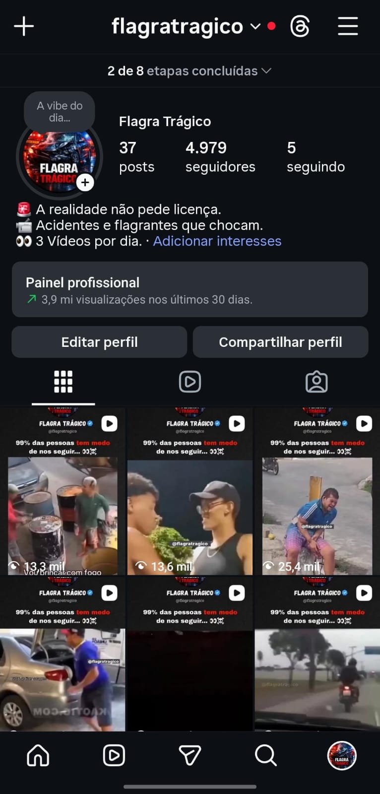 Instagram de Flagras Fatais 1 Instagram de Flagras Fatais